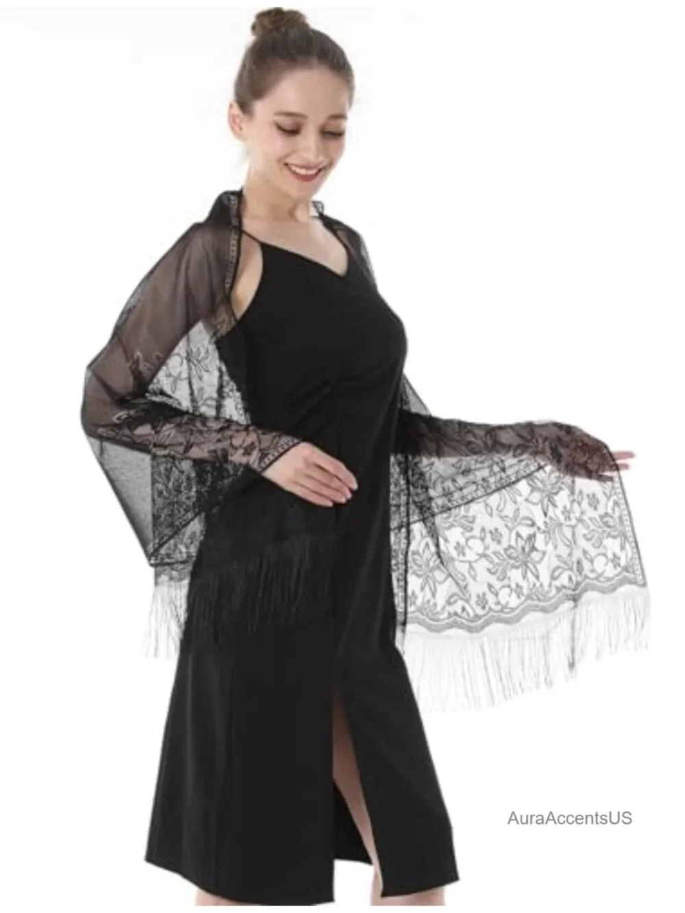 Lace Shawl Wrap for Evening Dresses Pashmina Wedding Formal Party Scarf